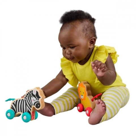 Wood drewniane zwierzątka do pchania