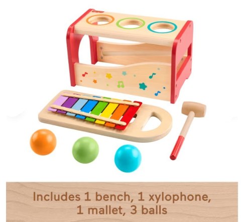 Wood zabawka muzyczna cymbałki drewno