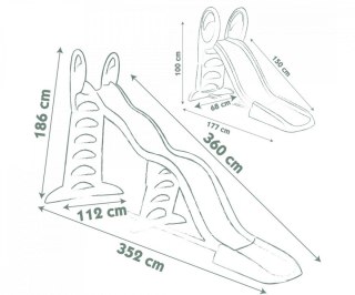 Zjeżdżalnia megagliss 2 w 1