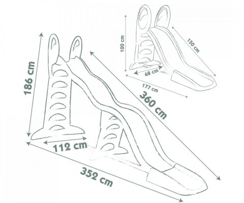 Zjeżdżalnia megagliss 2 w 1