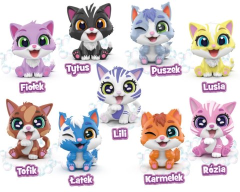 Figurka brudaski w kąpieli kotki zestaw Łazienka, Łatek