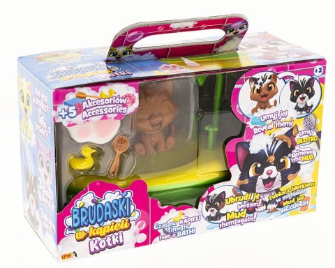 Figurka brudaski w kąpieli kotki zestaw Łazienka, lusia