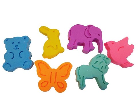 Masa plastyczna misiolina 2x50g 2 foremki zielony niebieski