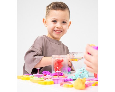 Masa plastyczna misiolina 2x50g 2 foremki zielony niebieski