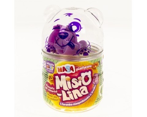 Masa plastyczna misiolina 60g 1 foremka żółta