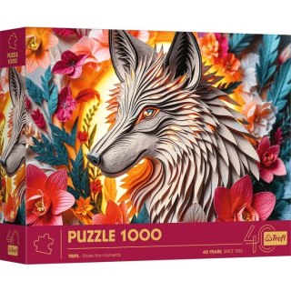 Puzzle 1000 elementów 40-lecie paper art wilk