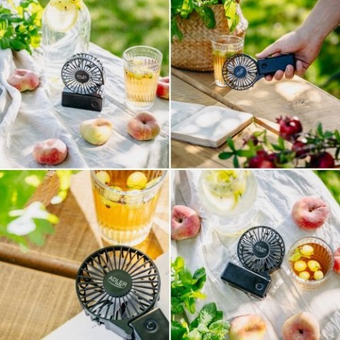 AD 7336 Wentylator przenośny | składana rączka | na baterie aa