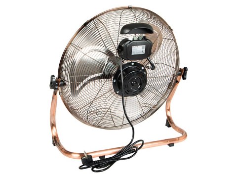 44-650# Wentylator podłogowy 18"/45cm 200w cyrkulator miedziany złoty