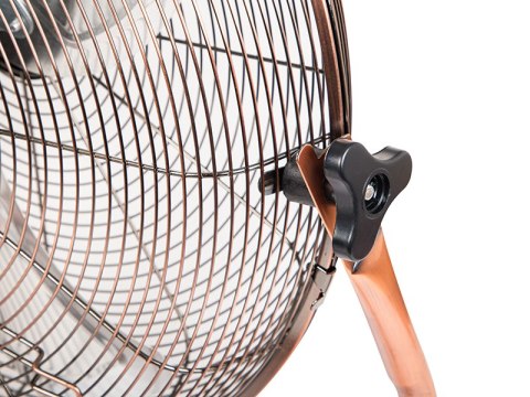 44-650# Wentylator podłogowy 18"/45cm 200w cyrkulator miedziany złoty