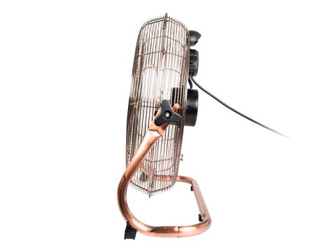 44-650# Wentylator podłogowy 18"/45cm 200w cyrkulator miedziany złoty