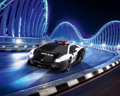 Auto zdalnie sterowane rc scale car lamborghini aventador police
