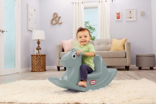 Koń na biegunach szary