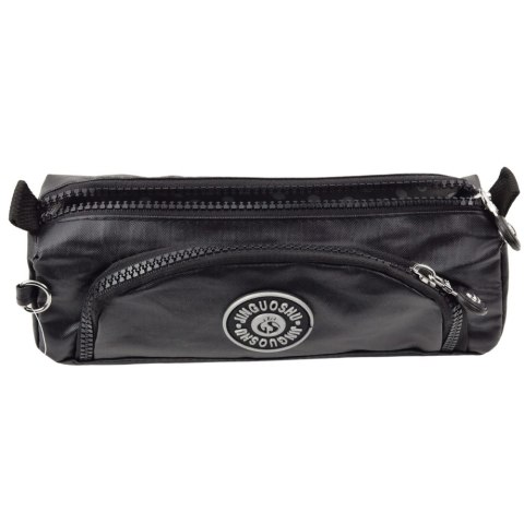 Piórnik Szkolny Funkcjonalny Dwie Kieszenie Zawieszka Mix