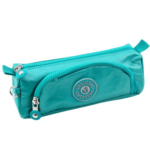 Piórnik Szkolny Funkcjonalny Dwie Kieszenie Zawieszka Mix