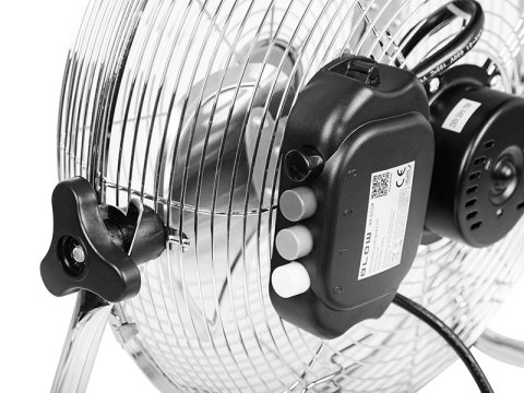 44-651# Wentylator podłogowy 12"/30cm 70w cyrkulator srebrny