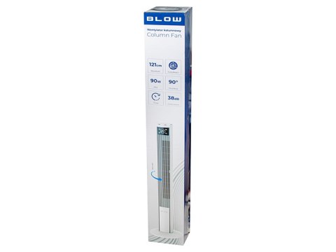 44-653# Wentylator kolumnowy xxl 121cm 90w biały