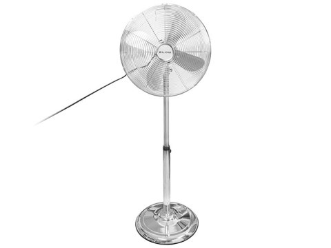 44-655# Wentylator stojący 16" 60w srebrny metalowy