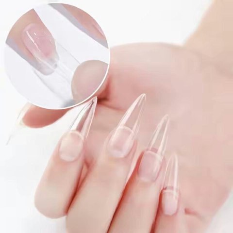 DA425 Miękkie tipsy żelowe pod żel 240szt migdał