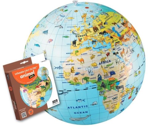 Piłka caly globus 50 cm - zwierzęta