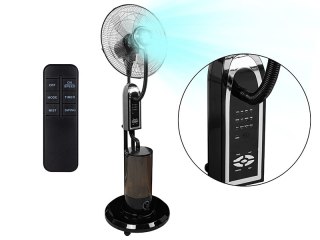 44-660# Wentylator stojący 16" 90w klimator z funkcją mgiełki czarny" outlet