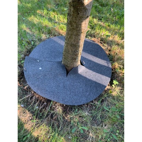 Zestaw krążków antychwastowych 6 szt. Bertoni - 40 cm, szary