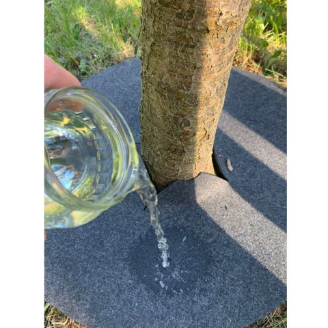 Zestaw krążków antychwastowych 6 szt. Bertoni - 40 cm, szary