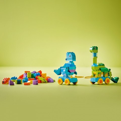 Klocki duplo 10451 3 w 1 dinozaury na kółkach