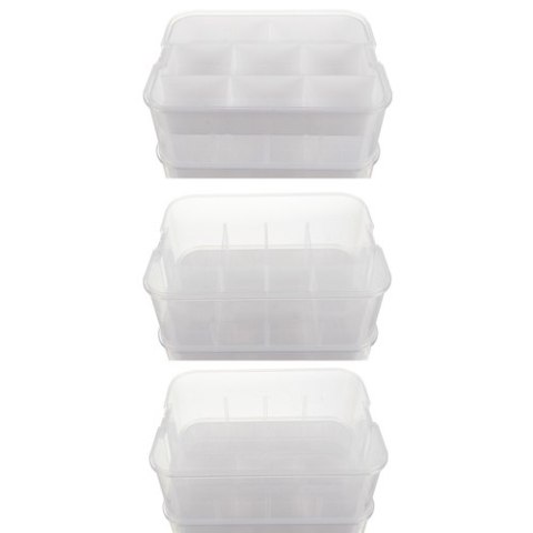 Pudełko na klocki- 2 poziomy Kruzzel 25756