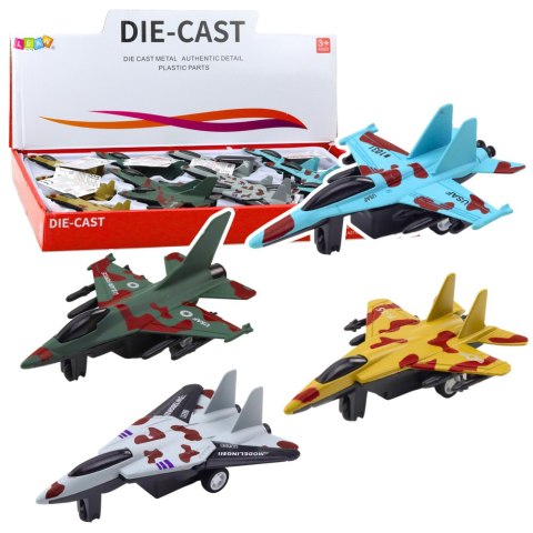 Myśliwiec Wojskowy Z Napędem Frykcyjnym Metalowy 11cm Mix