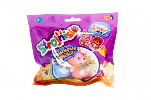 Figurki strojnisie - baśniowe misie - 2-pack kopciuszek+dynia+strój brzydkiego kaczątka