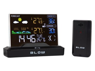 50-386# Stacja pogodowa bezprzewodowa blow ws104 czarna"