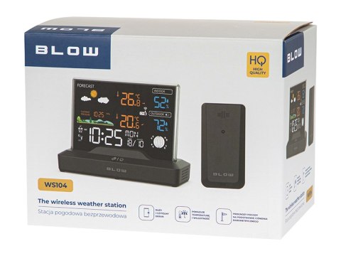 50-386# Stacja pogodowa bezprzewodowa blow ws104 czarna"