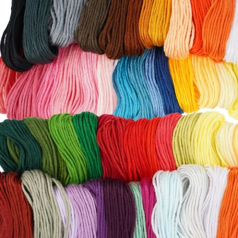 Mulina - zestaw do haftowania 50 kolorów 25680