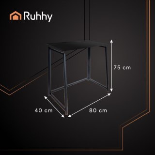 Biurko składane drewniane czarne Ruhhy 26117