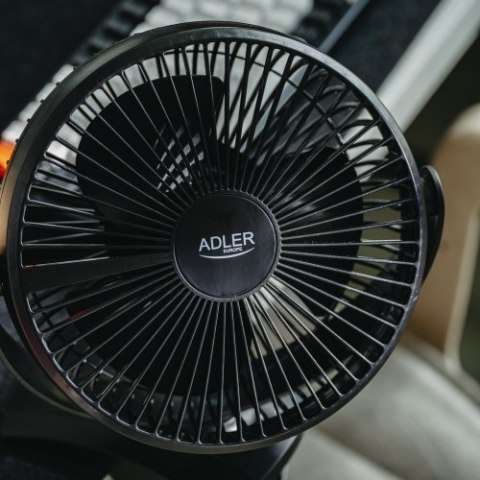 AD 7342 black Wentylator biurkowy z klipsem |akumulatorowy| 15,5 cm | 360° obrót| usb-c |