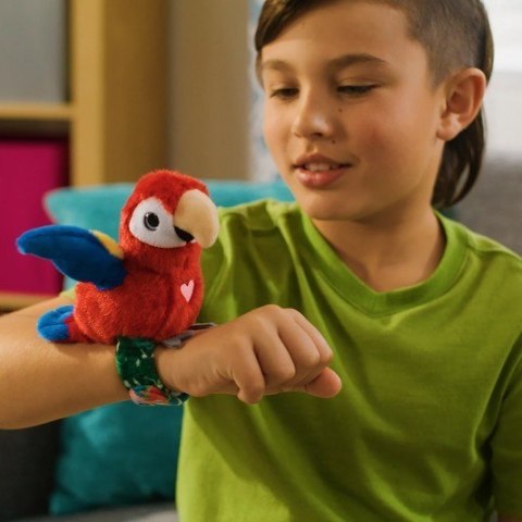 Maskotka interaktywna happy yappers wesołe gadułki - papuga czerwona