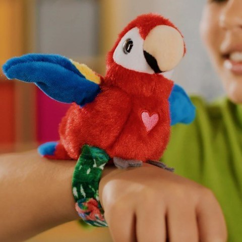 Maskotka interaktywna happy yappers wesołe gadułki - papuga czerwona