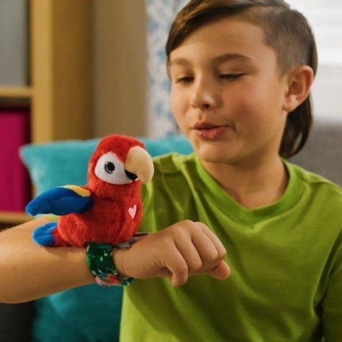 Maskotka interaktywna happy yappers wesołe gadułki - papuga czerwona