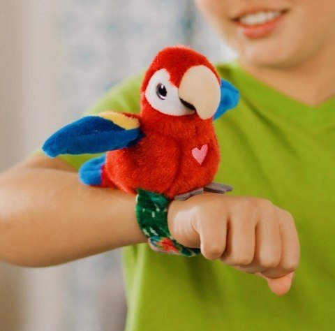 Maskotka interaktywna happy yappers wesołe gadułki - papuga czerwona