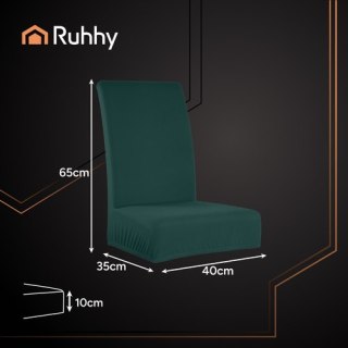 Pokrowce na krzesła- 6 szt. butelkowe Ruhhy 25992