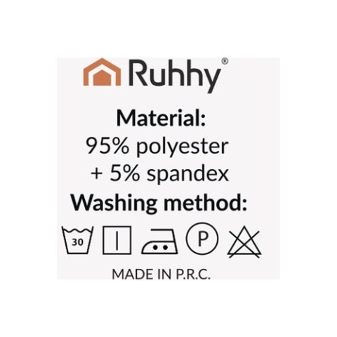 Pokrowce na krzesła- 6 szt. jasnoszare Ruhhy 25991