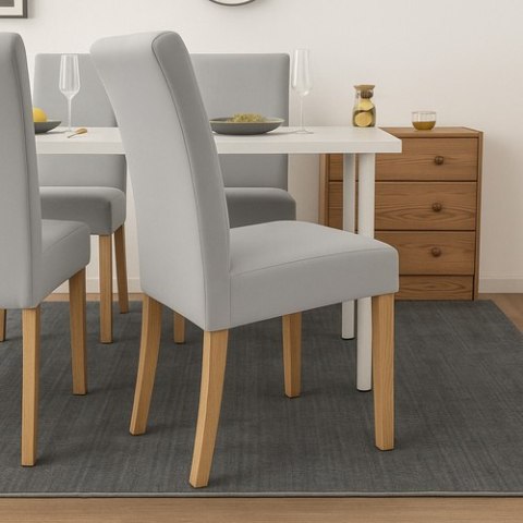 Pokrowce na krzesła- 6 szt. jasnoszare Ruhhy 25991