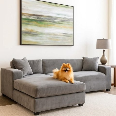 Pokrowiec na kanapę 190-230cm c. szary Ruhhy 26181