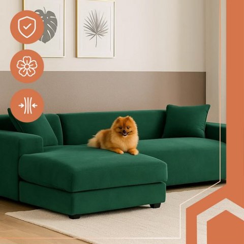 Pokrowiec na kanapę 190-230cm c.zieleń Ruhhy 26183