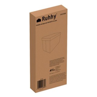 Pufa materiałowa szara 60x30x30 cm Ruhhy 25996