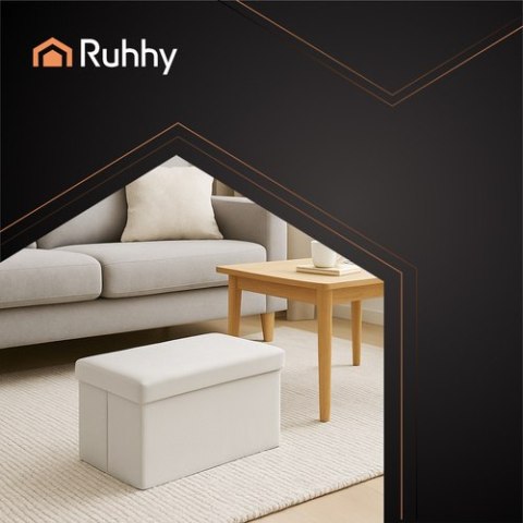 Pufa welurowa szara 60x30x30 cm Ruhhy 25994