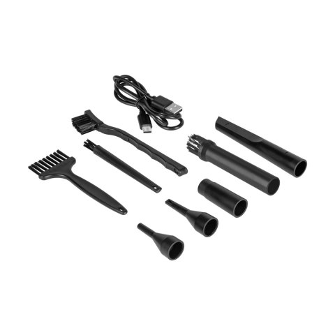 Dmuchawa , kompresor , 3 poziomy , latarka , 75W, 5 końcówek, bateria 6 000 mAh, TEESA