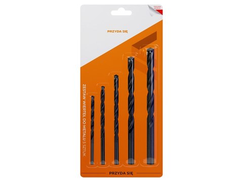 67-111# Zestaw wierteł hss 4-10 mm 5szt