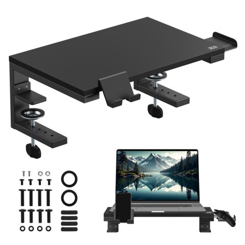 Podstawka pod laptop / monitor Ergo Office, max. obciążenie 20kg, dla przekąt. 13-32", czarna, ER-303 B