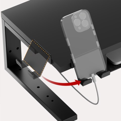 Podstawka pod laptop / monitor Ergo Office, max. obciążenie 20kg, dla przekąt. 13-32", czarna, ER-303 B